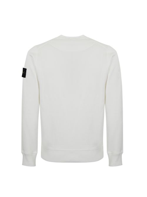 Felpa 6100060 in cotone White STONE ISLAND | 6100060S0051V0001